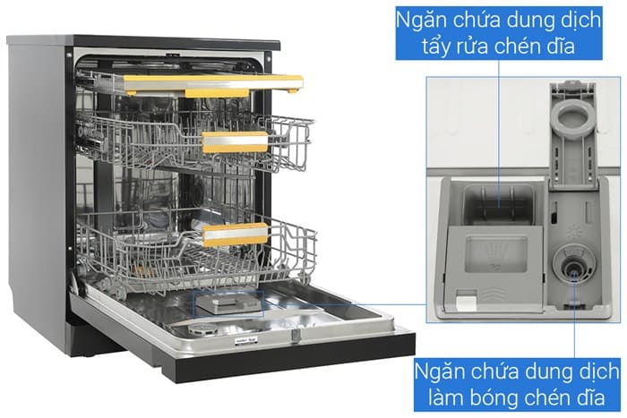Máy rửa chén bát độc lập Comfee CDWEF1401HB-W-VN